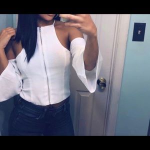 Cutout Shoulder Top